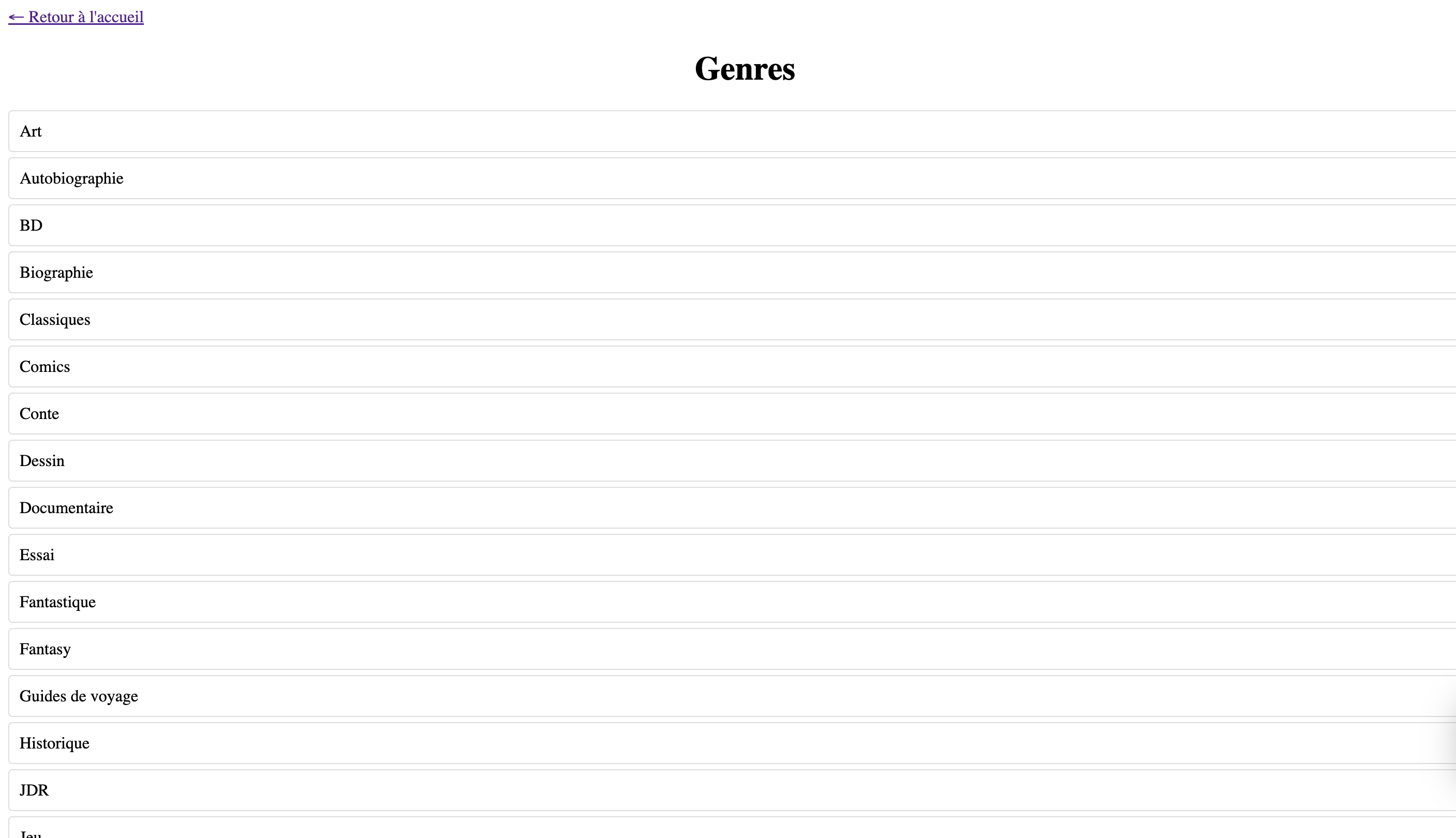 genres