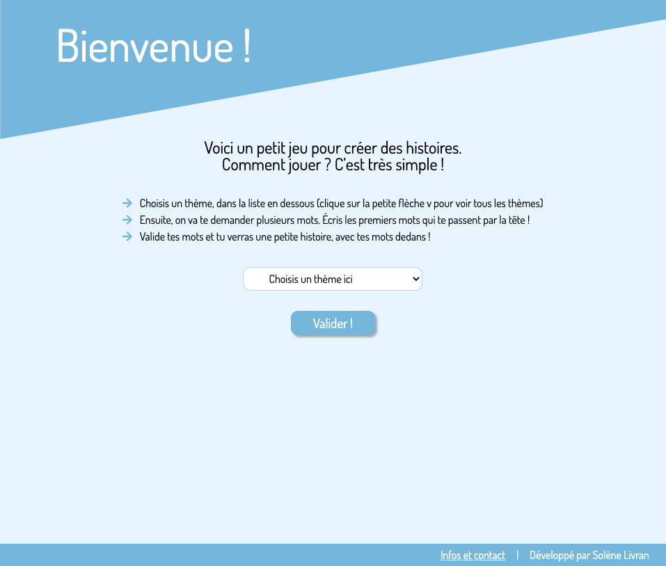 page d'accueil